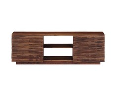 TV staliukas Televizoriaus spintelė, 120x30x40cm, rausv. dalb. med. mas.