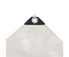 Tentas, baltas, 650 g/m², 1,5x10m