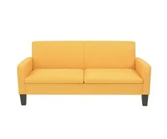 Trivietė sofa, 180x65x76, geltonos spalvos