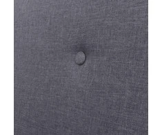 Trivietė sofa, tamsiai pilkos spalvos, audinys