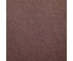 Trivietė sofa, ruda, audinys