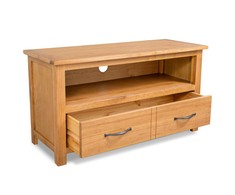 TV staliukas TV spintelė, 90x35x48cm, ąžuolo medienos masyvas