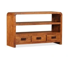 TV staliukas Televizoriaus spintelė, 90x30x55cm, akacijos medienos masyvas
