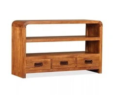 TV staliukas Televizoriaus spintelė, 90x30x55cm, akacijos medienos masyvas