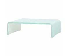 TV stovas/monitoriaus pakyla, žalias, 40x25x11cm, stiklas