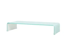 TV stovas/monitoriaus pakyla, žalias, 70x30x13cm, stiklas