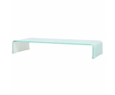 TV stovas/monitoriaus pakyla, žalias, 90x30x13cm, stiklas