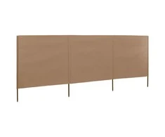 Uždanga nuo vėjo, taupe sp., 400x120cm, audinys, 3 plokštės