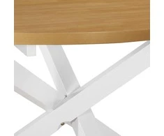 Valgomojo baldų komplektas, 5d., baltos sp., MDF