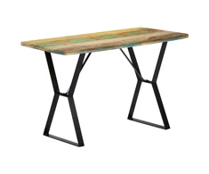 Valgomojo stalas, 120x60x76 cm, perdirbtos medienos masyvas