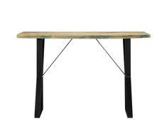 Valgomojo stalas, 120x60x76 cm, perdirbtos medienos masyvas