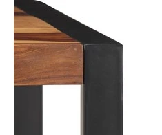Valgomojo stalas, 120x60x76 cm, rausv. dalb. medienos masyvas