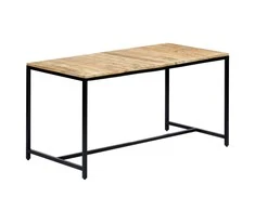 Valgomojo stalas, 140x70x75cm, neapdorotos mango med. masyvas