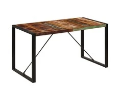 Valgomojo stalas, 140x70x75cm, perdirbtos medienos masyvas