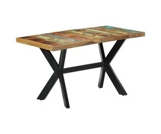 Valgomojo stalas, 140x70x75cm, perdirbtos medienos masyvas