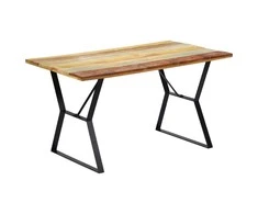 Valgomojo stalas, 140x80x76cm, perdirbtos medienos masyvas