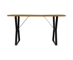 Valgomojo stalas, 140x80x76cm, perdirbtos medienos masyvas