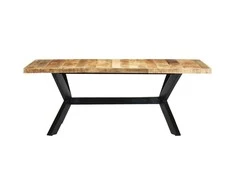 Valgomojo stalas, 200x100x75 cm, mango medienos masyvas