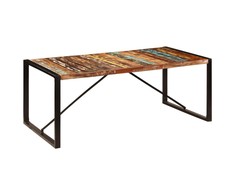 Valgomojo stalas, 200x100x75cm, perdirbtos medienos masyvas