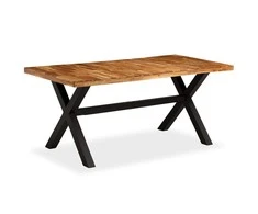 Valgomojo stalas, akacijos ir mango mediena, 180x90x76cm