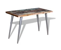 Valgomojo stalas, perdirbtos medienos masyvas, 120x60x76 cm