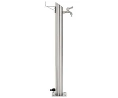 Vandens kolonėlė sodui, 95cm, nerūdijantis plienas, apvali