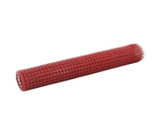 Vielos tinklas su PVC danga, raudonas, 25x1m