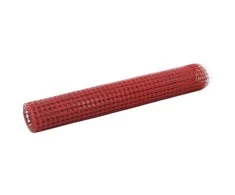 Vielos tinklas su PVC danga, raudonas, 25x1m