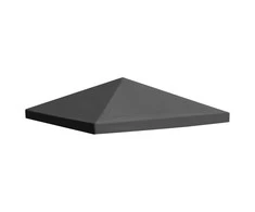 Viršutinis pavėsinės uždangalas, pilkas, 310 g/m², 3x3m