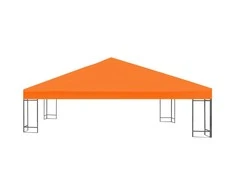 Viršutinis pavėsinės uždangalas, oranžinis, 310 g/m², 3x3m