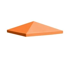 Viršutinis pavėsinės uždangalas, oranžinis, 310 g/m², 3x3m