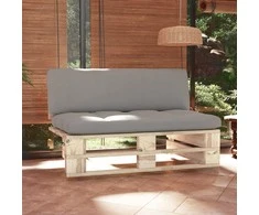 Sofa Vidurinė sodo sofos dalis iš palečių, impregnuota pušis