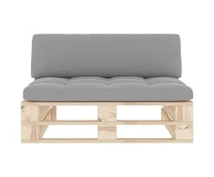 Sofa Vidurinė sodo sofos dalis iš palečių, impregnuota pušis