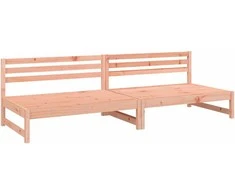 Vidurinės sodo sofos dalys, 2vnt., 120x80cm, douglas eglė