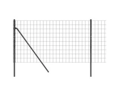 Vielinė tinklinė tvora, antracito, 0,8x25m, plienas