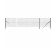 Vielinė tinklinė tvora, antracito, 1,4x10m, plienas
