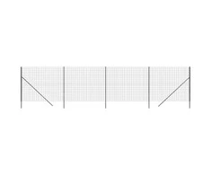 Vielinė tinklinė tvora, antracito, 2x10m, galvanizuotas plienas