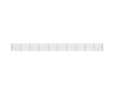 Vielinė tinklinė tvora su flanšais, antracito spalvos, 2x25 m