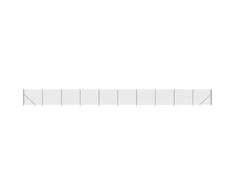 Vielinė tinklinė tvora su flanšais, antracito spalvos, 1,6x25 m