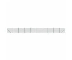 Vielinė tinklinė tvora su flanšais, žalios spalvos, 2x25m