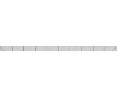 Vielinė tinklinė tvora su flanšais, žalios spalvos, 1x25 m