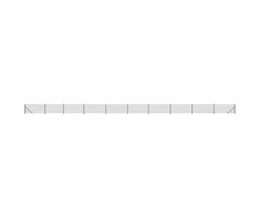 Vielinė tinklinė tvora su flanšais, žalios spalvos, 0,8x25m