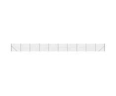 Vielinė tinklinė tvora su smaigais, antracito spalvos, 1,4x25m