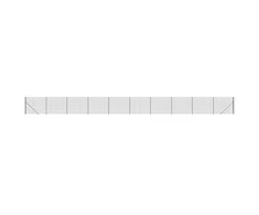 Vielinė tinklinė tvora su smaigais, antracito spalvos, 1,4x25m