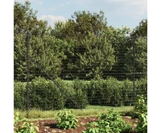 Vielinė tinklinė tvora su smaigais, antracito spalvos, 1,6x25m