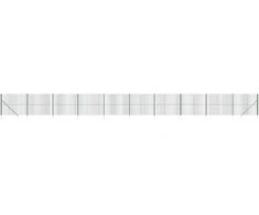 Vielinė tinklinė tvora su smaigais, žalios spalvos, 1,6x25m
