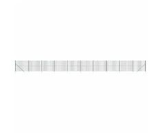 Vielinė tinklinė tvora su smaigais, žalios spalvos, 1,4x25m