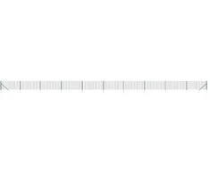 Vielinė tinklinė tvora su smaigais, žalios spalvos, 1,1x25m