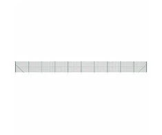 Vielinė tinklinė tvora su smaigais, žalios spalvos, 2,2x25m