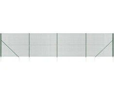Vielinė tinklinė tvora su smaigais, žalios spalvos, 2,2x10m